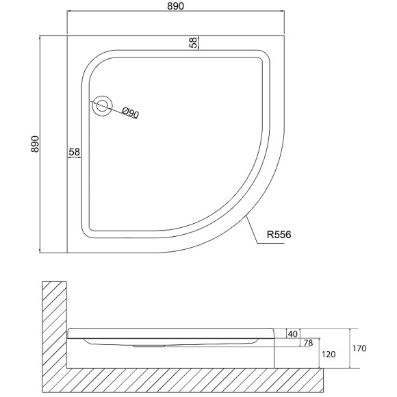 Акриловый поддон для душа Niagara Nova 90x90 NG-90-90 RUS Белый Акриловый поддон для душа Niagara Nova 90x90 NG-90-90 RUS Белый