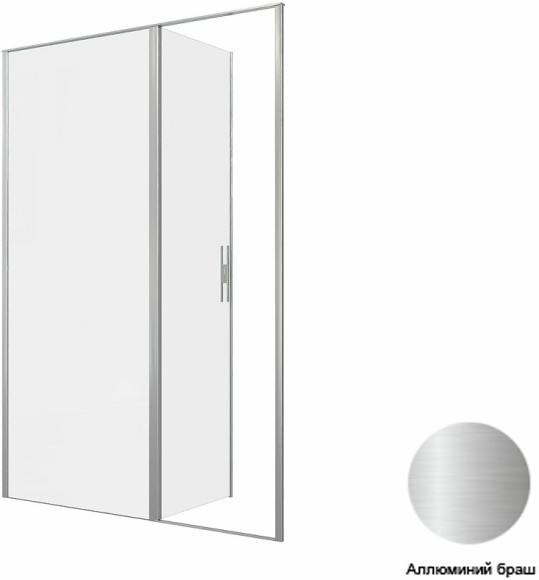 Душевая дверь Allen Brau Priority 140 3.31035.BA профиль Серебро браш стекло прозрачное Душевая дверь Allen Brau Priority 140 3.31035.BA профиль Серебро браш стекло прозрачное