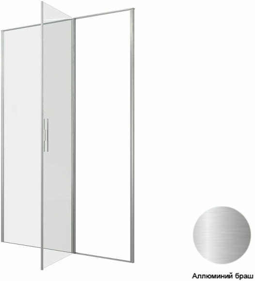 Душевая дверь Allen Brau Priority 140 3.31035.BA профиль Серебро браш стекло прозрачное Душевая дверь Allen Brau Priority 140 3.31035.BA профиль Серебро браш стекло прозрачное