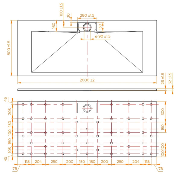 Душевой поддон из стеклопластика RGW TKS-Gr 200x80 553802820-12 Графит Душевой поддон из стеклопластика RGW TKS-Gr 200x80 553802820-12 Графит