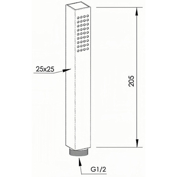 Ручной душ Remer 317SDNOX Черный матовый Ручной душ Remer 317SDNOX Черный матовый