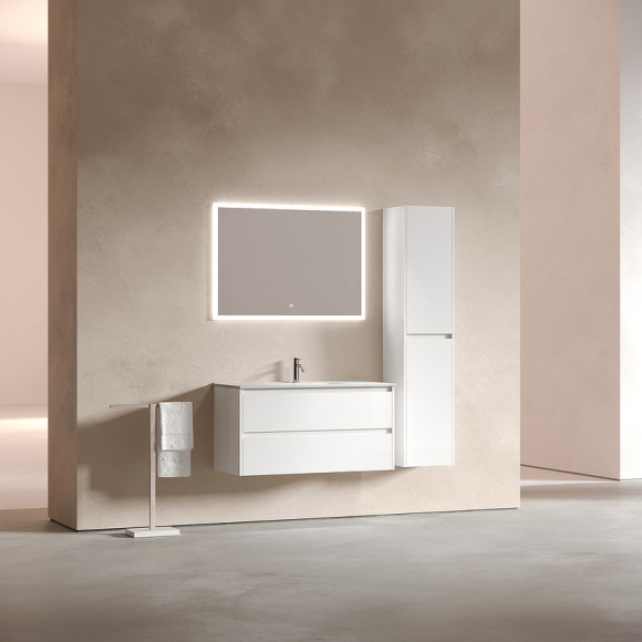 Тумба под раковину Sancos Libra 100 LB100W подвесная Белый глянец