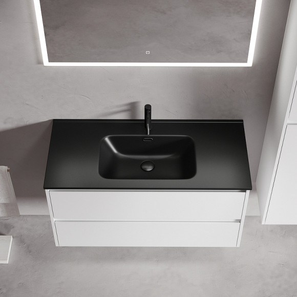 Тумба под раковину Sancos Libra 100 LB100W подвесная Белый глянец