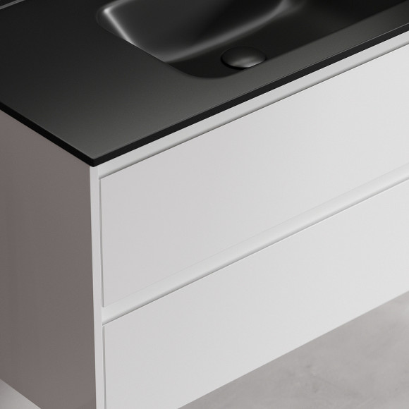 Тумба под раковину Sancos Libra 100 LB100W подвесная Белый глянец