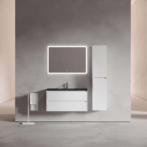 Тумба под раковину Sancos Libra 100 LB100W подвесная Белый глянец