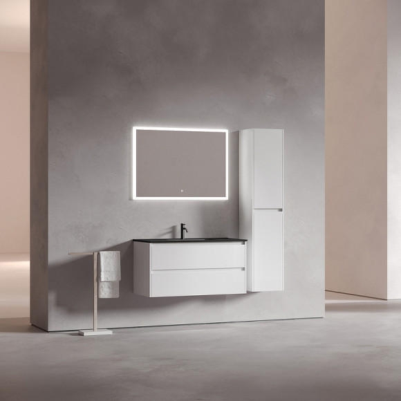 Тумба под раковину Sancos Libra 100 LB100W подвесная Белый глянец