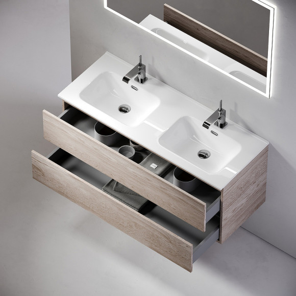 Тумба под раковину Sancos Urban 120 UR120-2EG подвесная Дуб Галифакс натуральный