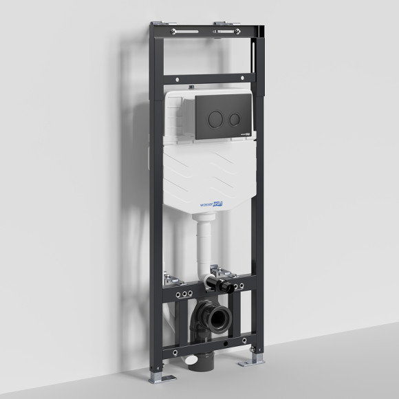 Инсталляция WasserKRAFT Alme 15TLT.010.ME.MB01 для унитаза с Черной матовой клавишей смыва Инсталляция WasserKRAFT Alme 15TLT.010.ME.MB01 для унитаза с Черной матовой клавишей смыва