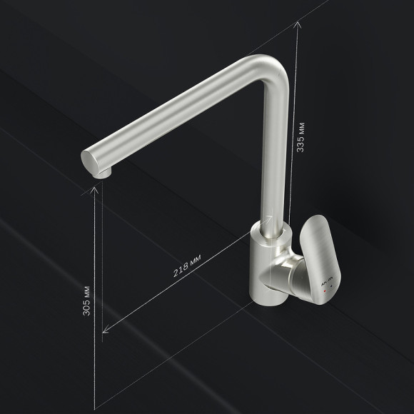 Смеситель для кухни AM.PM Like F8005011 Сатин