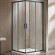 Душевой уголок Vincea Garda 120x110 VSS-1G1112CLGM профиль Вороненая сталь стекло прозрачное