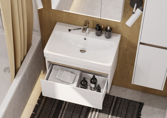 Тумба под раковину Aquaton Марти 70 1A267501MY010 подвесная Ясень шимо