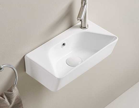 Раковина CeramaLux 40 78578L Белая глянцевая