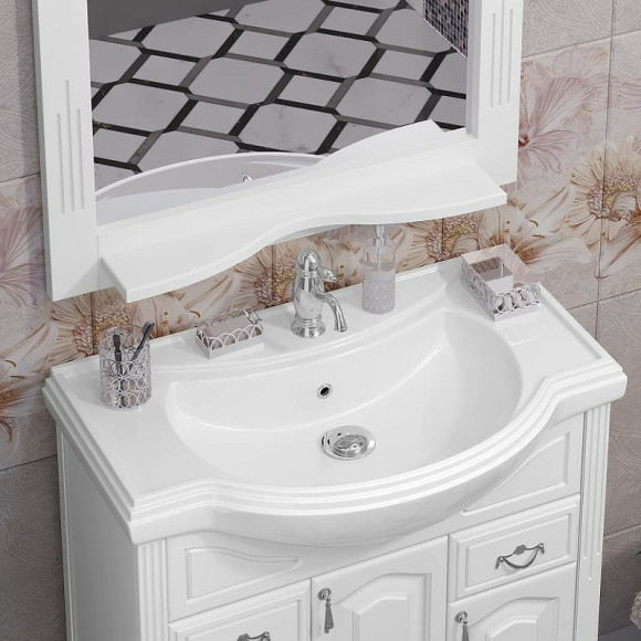 Тумба под раковину Opadiris Риспекто 80 00-00006024 Белая матовая Тумба под раковину Opadiris Риспекто 80 00-00006024 Белая матовая