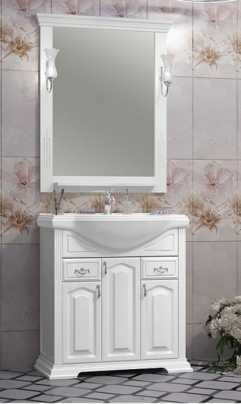 Тумба под раковину Opadiris Риспекто 80 00-00006024 Белая матовая Тумба под раковину Opadiris Риспекто 80 00-00006024 Белая матовая