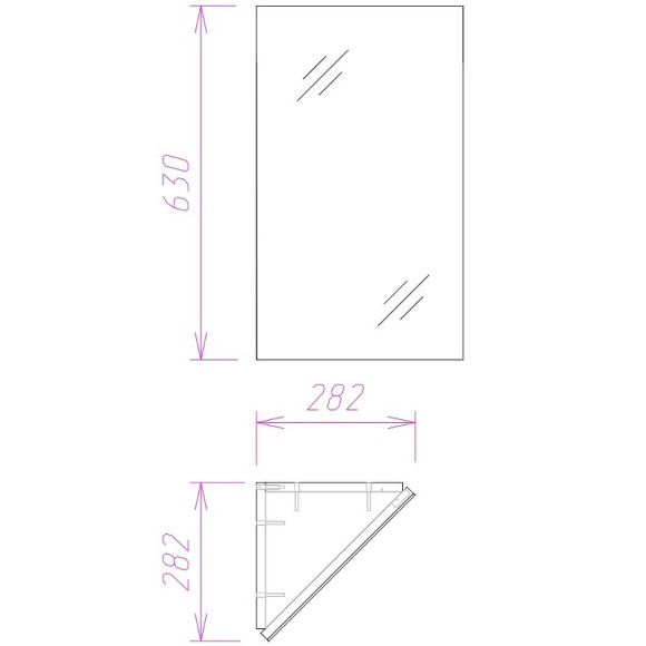 Зеркальный шкаф Onika Мини 30.00 303002 угловой Белый Зеркальный шкаф Onika Мини 30.00 303002 угловой Белый