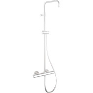 Душевая система Remer Elegance EQ32ASSDBO с термостатом Белая матовая