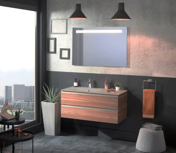 Зеркало Jacob Delafon Parallel 100 EB1416RU-NF с подсветкой с подогревом и инфракрасным выключателем Зеркало Jacob Delafon Parallel 100 EB1416RU-NF с подсветкой с подогревом и инфракрасным выключателем