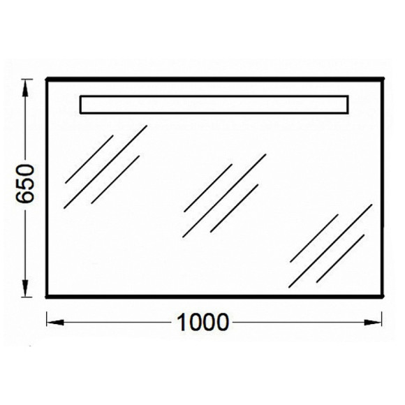 Зеркало Jacob Delafon Parallel 100 EB1416RU-NF с подсветкой с подогревом и инфракрасным выключателем Зеркало Jacob Delafon Parallel 100 EB1416RU-NF с подсветкой с подогревом и инфракрасным выключателем