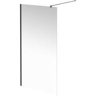 Душевая перегородка Kerama Marazzi Vetro 100 VE.100.WI.BLK.M профиль Черный матовый стекло прозрачное Душевая перегородка Kerama Marazzi Vetro 100 VE.100.WI.BLK.M профиль Черный матовый стекло прозрачное