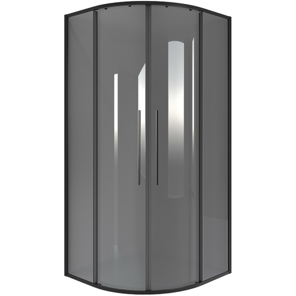 Душевой уголок Niagara Nova 90х90 NG-2826-34BLACK профиль Черный матовый стекло тонированное