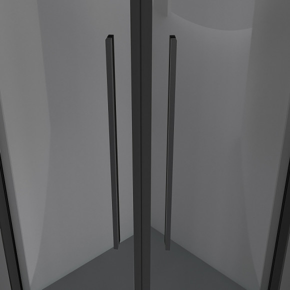 Душевой уголок Niagara Nova 90х90 NG-2826-34BLACK профиль Черный матовый стекло тонированное Душевой уголок Niagara Nova 90х90 NG-2826-34BLACK профиль Черный матовый стекло тонированное