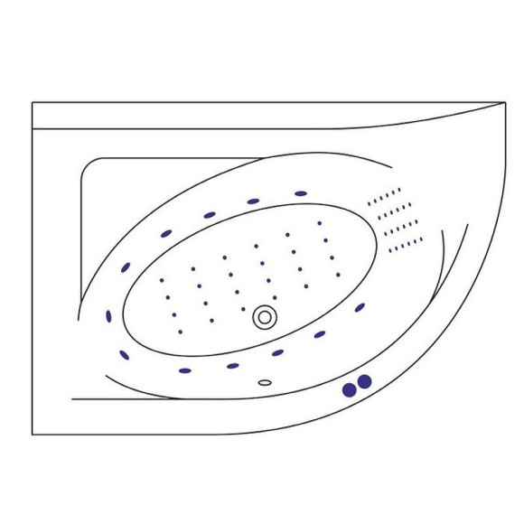 Акриловая ванна Excellent Aquarella 170x110 L WAEX.ARL17.NANO.CR с гидромассажем Акриловая ванна Excellent Aquarella 170x110 L WAEX.ARL17.NANO.CR с гидромассажем