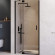 Душевая дверь RGW Hotel HO-014-B 90 350601409-14 профиль Черный стекло прозрачное