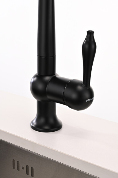 Смеситель для кухни Paulmark Retro Re213226-401 Антрацит