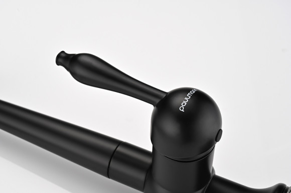 Смеситель для кухни Paulmark Retro Re213226-401 Антрацит