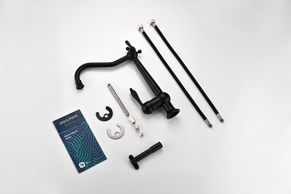 Смеситель для кухни Paulmark Retro Re213226-401 Антрацит