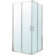 Душевой уголок Berges Solo S 100х100 061121 профиль Хром сильвер стекло прозрачное