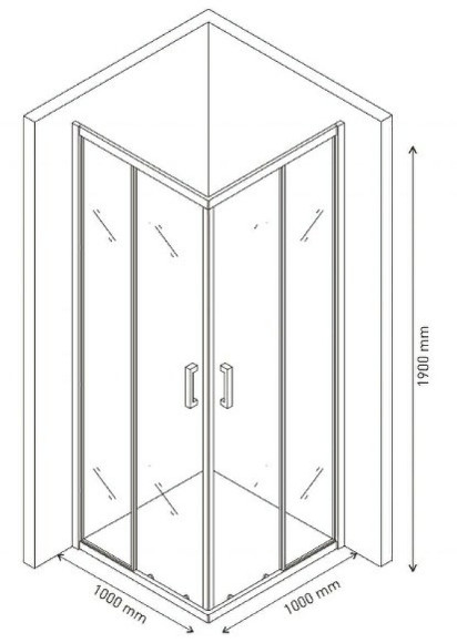 Душевой уголок Berges Solo S 100х100 061121 профиль Хром сильвер стекло прозрачное Душевой уголок Berges Solo S 100х100 061121 профиль Хром сильвер стекло прозрачное