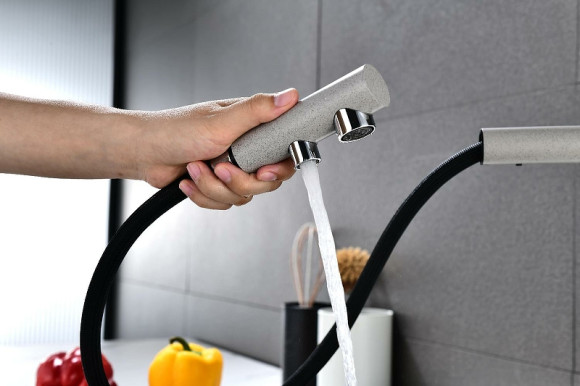 Смеситель для кухни Paulmark Serpentine Se213222-GR Серый Смеситель для кухни Paulmark Serpentine Se213222-GR Серый