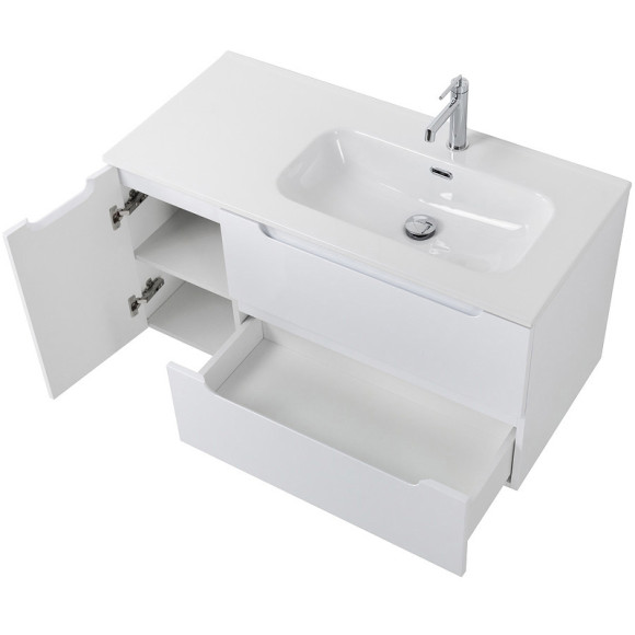 Тумба под раковину BelBagno Etna 100 R ETNA-1000-2C-1A-SO-BL-R подвесная Bianco Lucido Тумба под раковину BelBagno Etna 100 R ETNA-1000-2C-1A-SO-BL-R подвесная Bianco Lucido