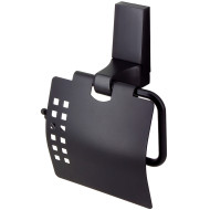 Держатель для туалетной бумаги WasserKRAFT Abens K-3225 с крышкой Черный матовый Держатель для туалетной бумаги WasserKRAFT Abens K-3225 с крышкой Черный матовый