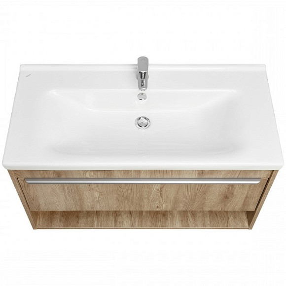 Тумба под раковину Aquaton Хоуп 100 1A287401HP6C0 подвесная Орех