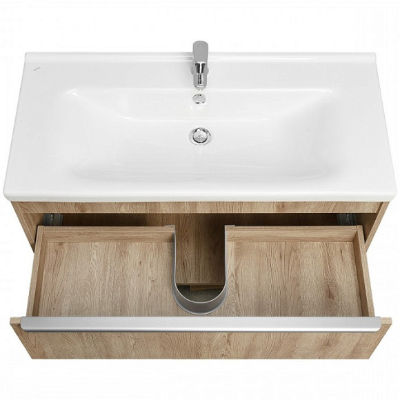 Тумба под раковину Aquaton Хоуп 100 1A287401HP6C0 подвесная Орех