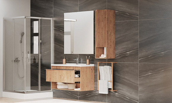 Тумба под раковину Aquaton Хоуп 100 1A287401HP6C0 подвесная Орех