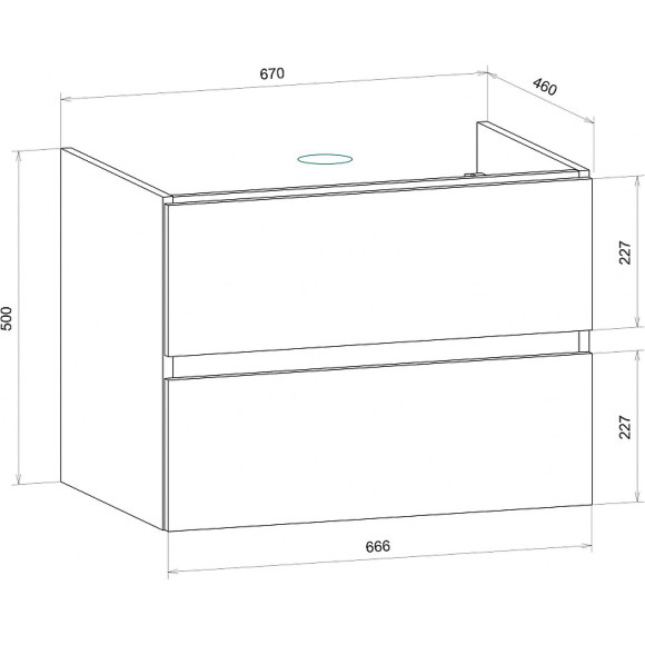 Тумба под раковину Art&Max AM-Techno-700-2C-SO-LW674 подвесная Дуб мадейра янтарь Тумба под раковину Art&Max AM-Techno-700-2C-SO-LW674 подвесная Дуб мадейра янтарь