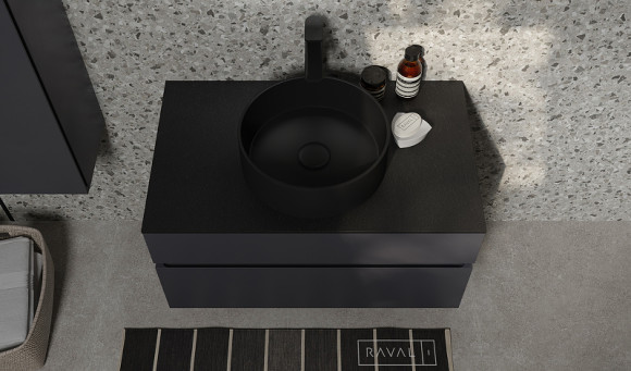 Тумба под раковину Raval Decent 80 Dec.01.80/A/RL подвесная Антрацит Тумба под раковину Raval Decent 80 Dec.01.80/A/RL подвесная Антрацит