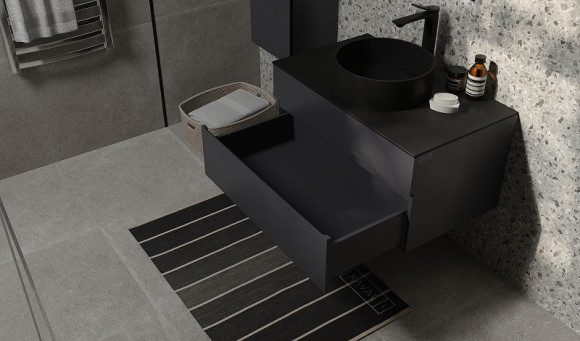 Тумба под раковину Raval Decent 80 Dec.01.80/A/RL подвесная Антрацит Тумба под раковину Raval Decent 80 Dec.01.80/A/RL подвесная Антрацит