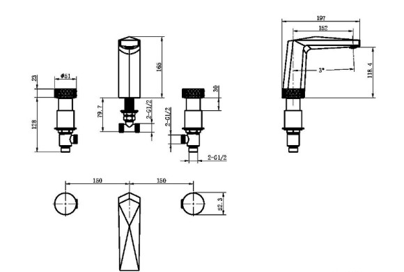 Смеситель для раковины Boheme Venturo 150-SGM-DIAMOND Оружейная сталь глянцевая Смеситель для раковины Boheme Venturo 150-SGM-DIAMOND Оружейная сталь глянцевая