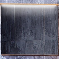 Зеркальный шкаф Бриклаер Форест 80 4627125414718 с подсветкой Дуб золотой Антрацит Зеркальный шкаф Бриклаер Форест 80 4627125414718 с подсветкой Дуб золотой Антрацит