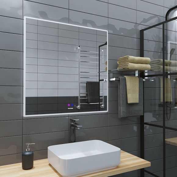 Зеркало Grossman Pragma-норма 70 187080 с подсветкой с сенсорным выключателем и подогревом