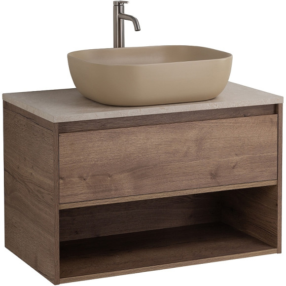 Тумба под раковину BelBagno Kraft 90 KRAFT-900-1C-SO-RT подвесная Rovere Tabacco Тумба под раковину BelBagno Kraft 90 KRAFT-900-1C-SO-RT подвесная Rovere Tabacco