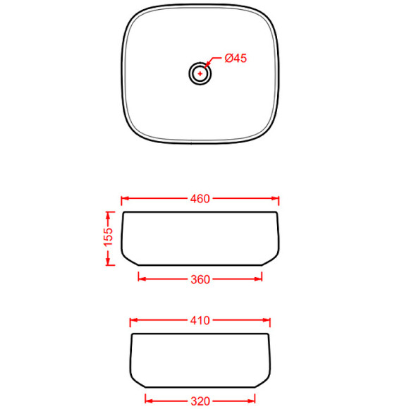 Раковина-чаша Artceram Cognac 46 COL007 41 00 Matera