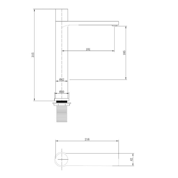 Смеситель для раковины Abber Rund AF8711B Черный матовый Смеситель для раковины Abber Rund AF8711B Черный матовый