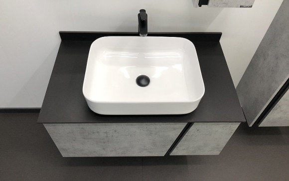 Тумба с раковиной Comforty Эдинбург 90 00004147997 подвесная Бетон светлый Тумба с раковиной Comforty Эдинбург 90 00004147997 подвесная Бетон светлый