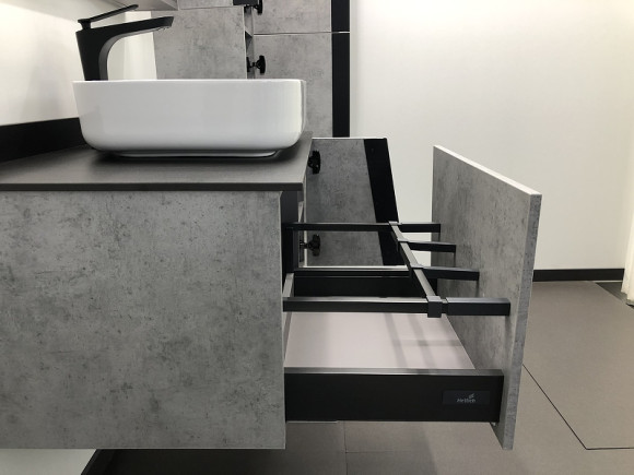 Тумба с раковиной Comforty Эдинбург 90 00004147997 подвесная Бетон светлый Тумба с раковиной Comforty Эдинбург 90 00004147997 подвесная Бетон светлый