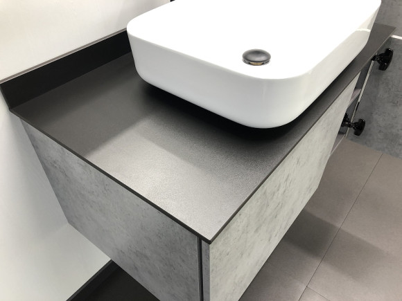 Тумба с раковиной Comforty Эдинбург 90 00004147997 подвесная Бетон светлый Тумба с раковиной Comforty Эдинбург 90 00004147997 подвесная Бетон светлый